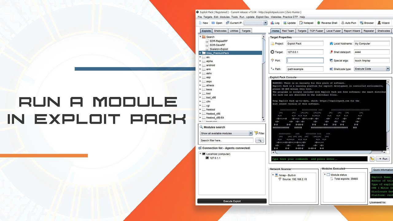 Run a module - Exploit Pack - YouTube
