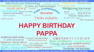 Pappa   Languages Idiomas - Happy Birthday