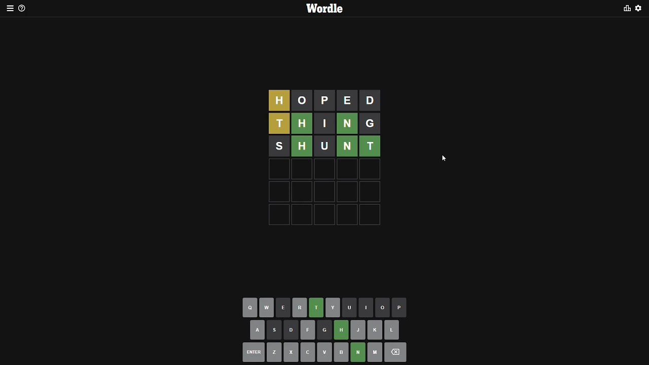 Wordle The New York Times Gameplay YouTube