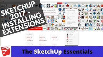 How to use the Extension Manager in SketchUp 2017 - The SketchUp Essentials #16