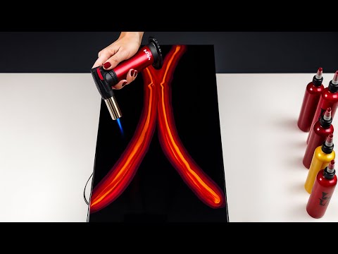 # 828 - The Most Satisfying Paint Pour You’ll See All Week! - Acrylic Pouring Blow Out