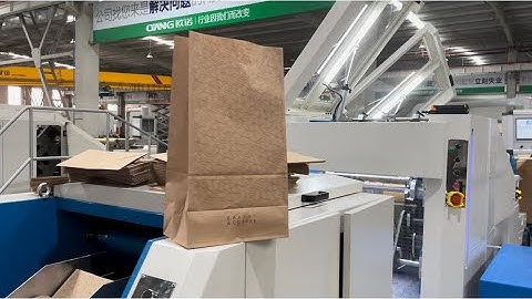 Printed Bread Paper Bag B400 Square Bottom Paper Bag Making Machine test for China domestic customer