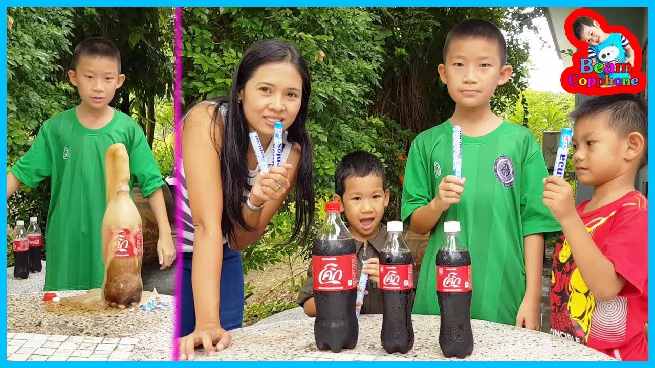 น้องบีม | ทดลองวิทย์ EP4 | โค้กVSเมนทอส