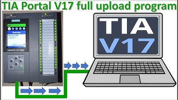 TIA Portal V17 full upload program from PLC S7-1500