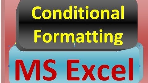 MS Excel  2017 part 13in urdu, hindi, punjabi,  Conditional Formatting