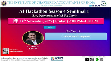 AI Hackathon S4 SF1 UC5– CA Office Data Management – CA. Vaibhav Khanna