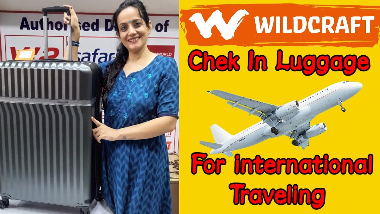 Wildcraft Unbreakable large size Hard luggage for international travel