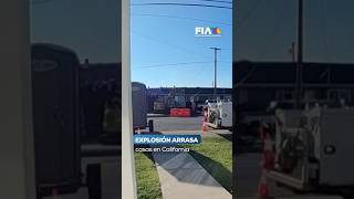 Fuerte explosión arrasa casas en Hayward, California