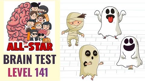 Brain Test All Star Level 141 | How many real ghosts are there? | Walkthrough