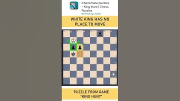 Black to move and checkmate in 1 | King Hunt chess puzzle game #Shorts