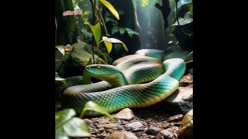 big cobra in the middle of the forest#snake #animals #wildlife #animation #fypyoutube