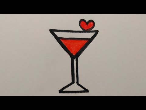 สอนวาดรูปแก้วเครื่องดื่ม | Drawing a Drinking Grass for beginner | My Sky Channel.