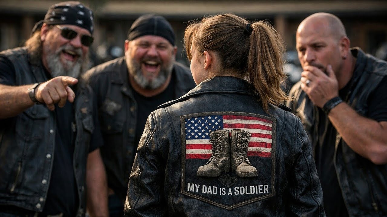 Motorristët talleshin me xhaketën e vajzës së re derisa panë stemën që ua mbylli gojën