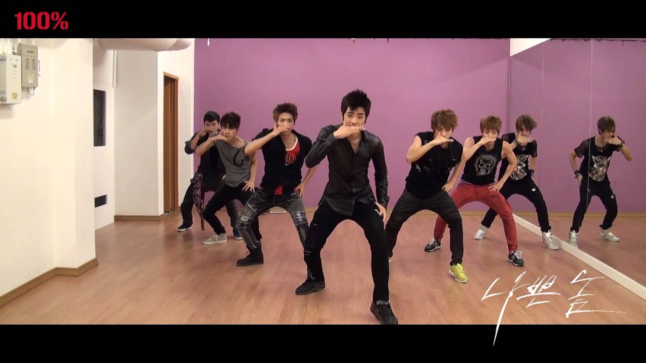 [DANCE PRACTICE] 백퍼센트(100%)_나쁜놈 生 Live 연습영상