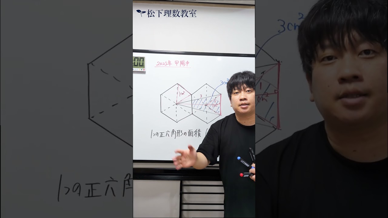 甲陽中 2025年度 面積比の使い方 #中学受験