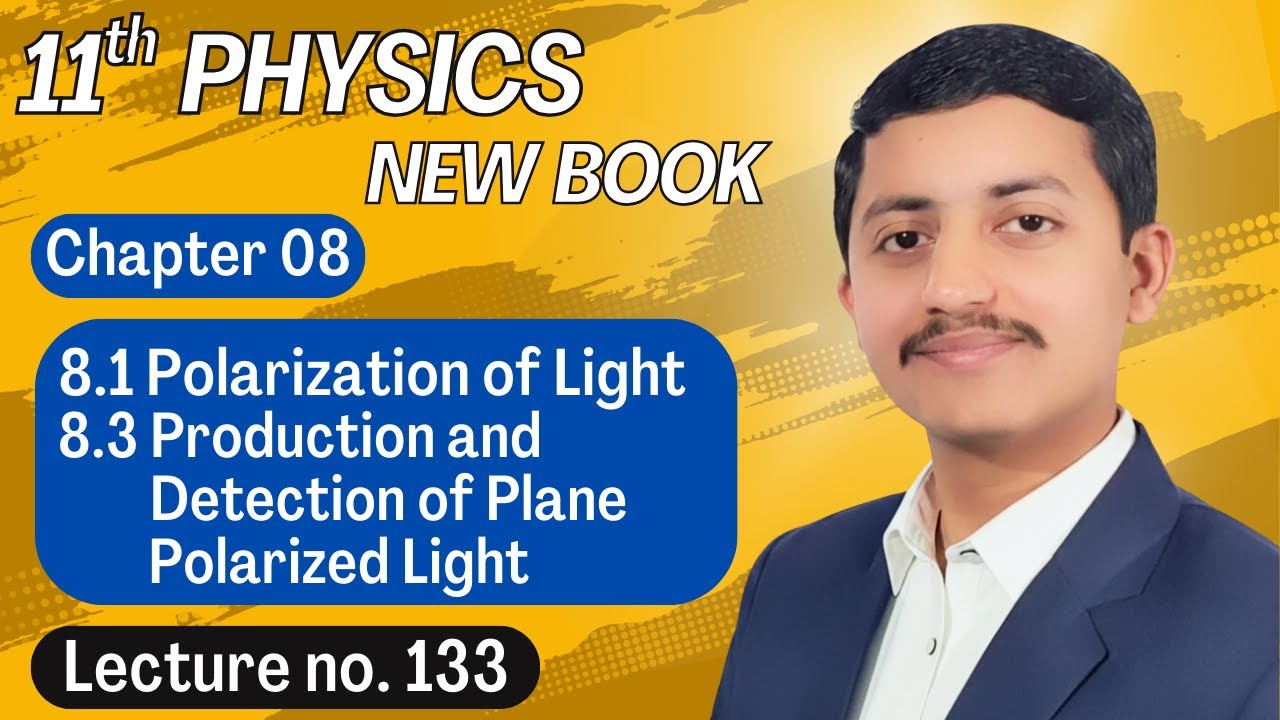 Polarization of Light Class 11 Physics New Book | Chapter 8