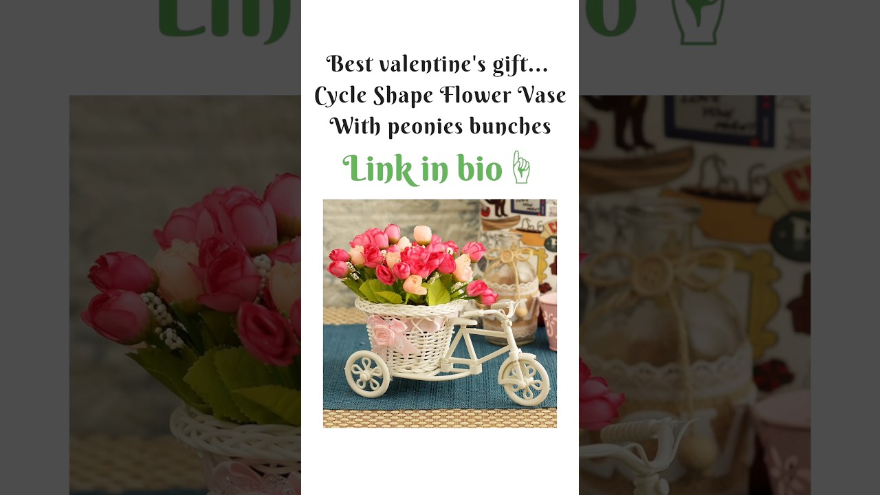 Best valentine's gift. Cycle shape flower vase. link in bio 