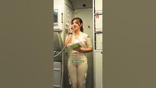Announcement Selamat Datang Pramugari Su... #pramugarisuperairjet #airhostess #cantik