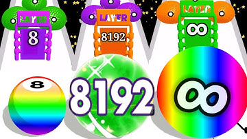 Puff Up - balloon puzzle / 2048 Ball Game gameplay walkthrough Mobile Android, iOS Level Up part 6