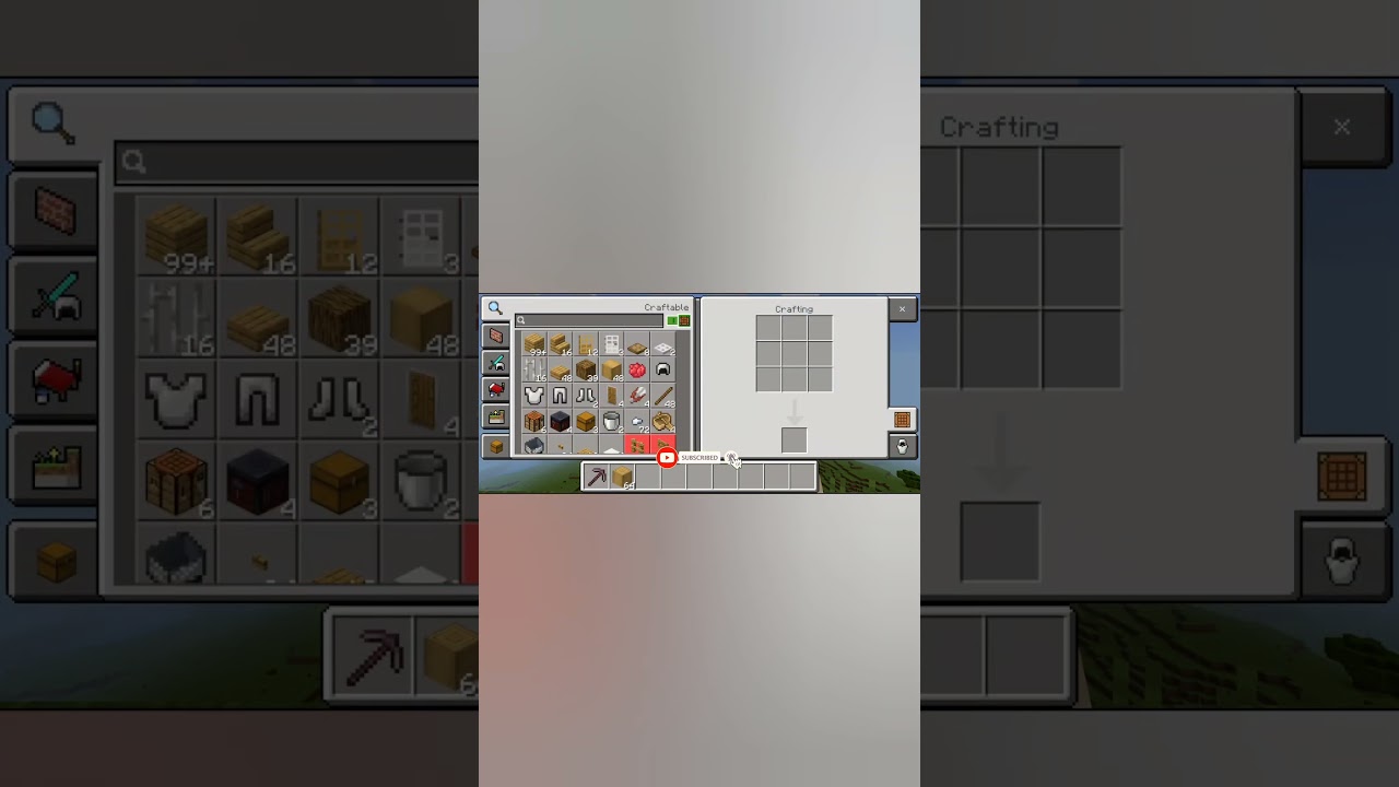 How to strip oak logs in Minecraft!🪵