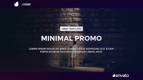 Minimal Promo | After Effects Template | Video Displays