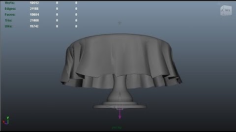 Maya 2014 tutorial : How to model a realistic tablecloth