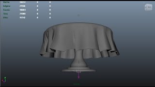 Maya 2014 tutorial : How to model a realistic tablecloth