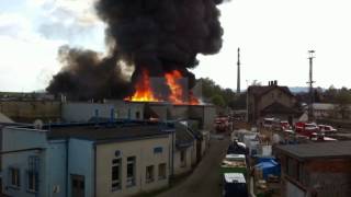 Fire of the galvanizing factory