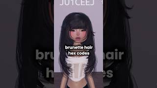 brunette hair hex codes 🤎 #dti #dtiroblox #dresstoimpress #dresstoimpressroblox