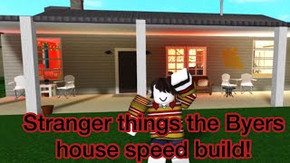 Stranger things - the Byers house - roblox - bloxburg - speed build - 106.9k