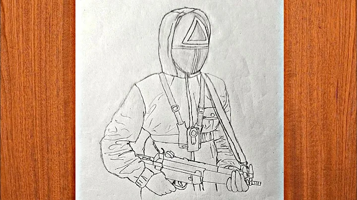 How to Draw Squid Game Guard || Drawing Squid Guard || Squid Game Guard Drawing