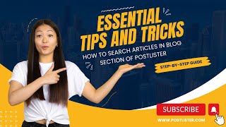 How to search articles in blog section of Postlister | Free Guest Posting site: Publish article free