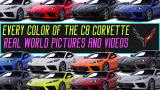 EVERY PAINT COLOR OF THE C8 2020 CORVETTE - Pictures & Videos