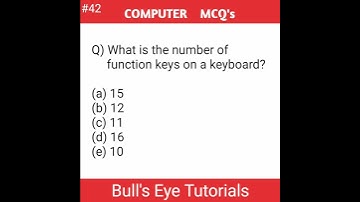 Computer questions and answers in English | #shorts #functionkeys #youtubeshorts #computerbasics