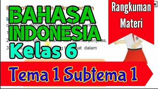 Rangkuman Materi | Bahasa Indonesia ( Teks Laporan ) - Tema 1 Subtema 1 Kelas 6