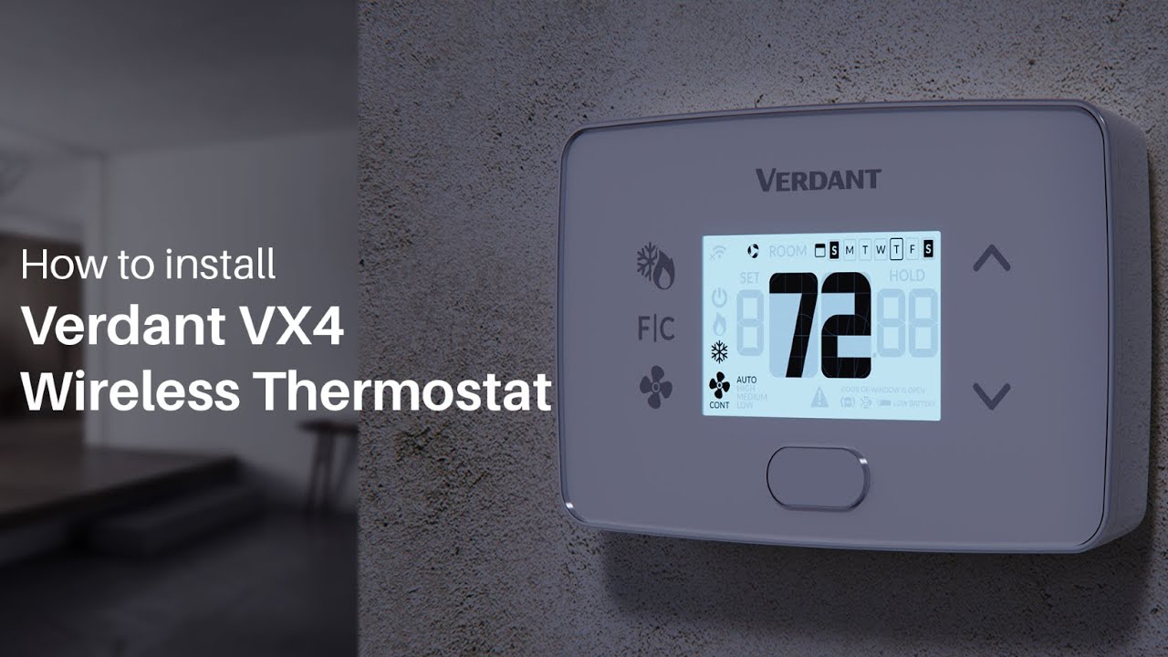 How to Install: Verdant VX4 Wireless Smart Thermostat - YouTube