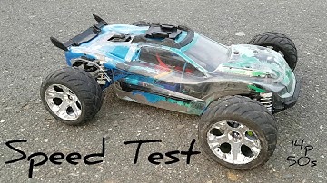 TRAXXAS RUSTLER 4x4 VXL / Speed test 14p 50s