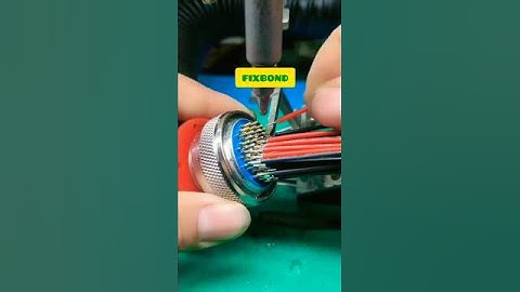 aviation connector soldering by laser guided iron. #satisfying #diyelectronics #howtosoldering