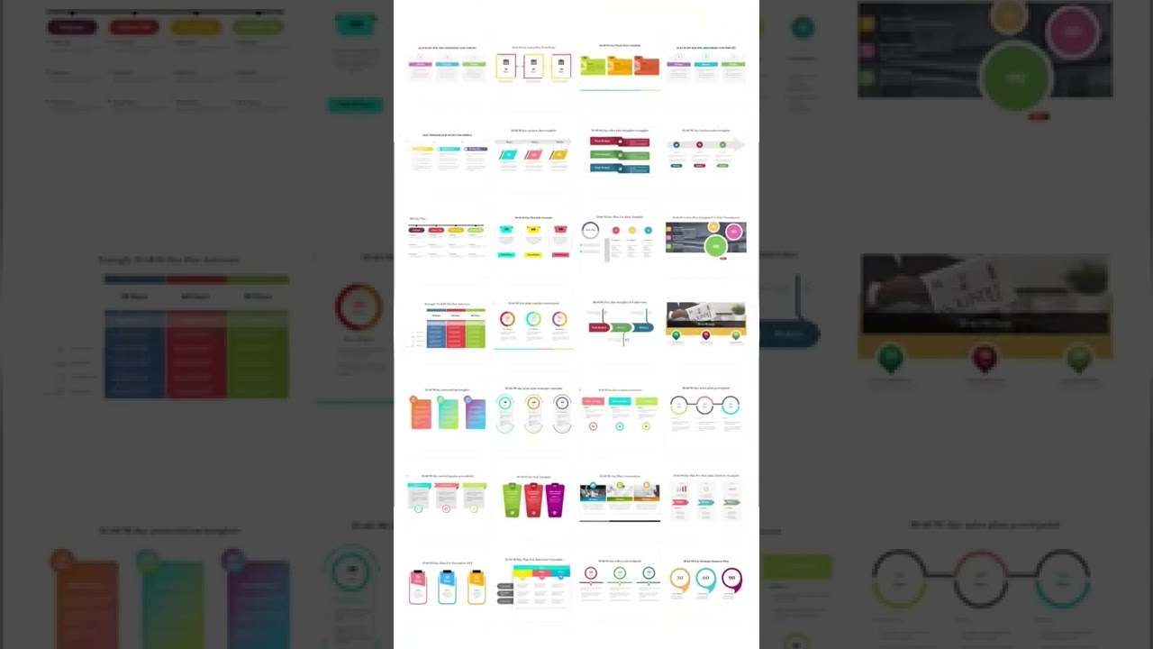 30-60-90 day plan PowerPoint templates #shorts