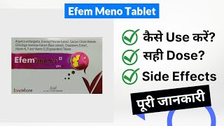 Efem Meno Tablet Uses in Hindi | Side Effects | Dose screenshot 1