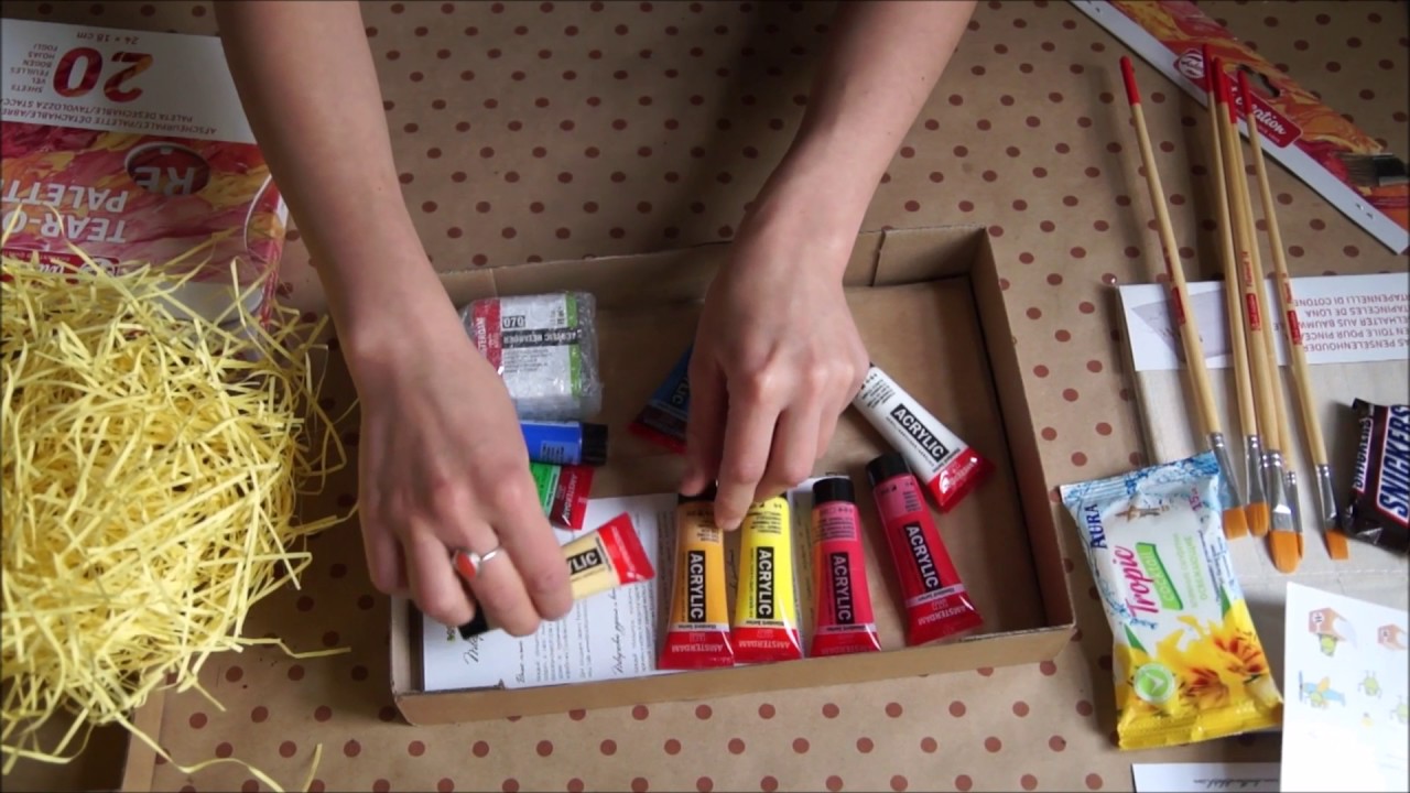 Alina Plavetc - обзор коробочки Doodle&Sketch Deal Box (AcrylicBox). Июнь 2017