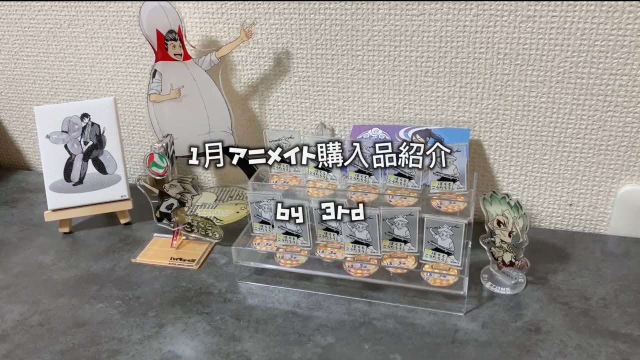 【1月アニメイト購入品紹介】金欠がアニメイトでギリギリ買えたものの購入品紹介。WIND BREAKERのぱしゃこれも開封していきます！！#推し活 #ハイキュー #haikyuu #開封動画 #開封 