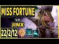 REKKLES (MISS FORTUNE) vs JINX - 22/2/12 KDA BOTTOM ADC CHALLENGER GAMEPLAY - EUW