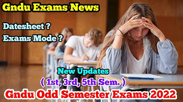 Gndu Odd Semester Exams 2022 || Gndu December Month Exams Latest Updates || Gndu Exams News