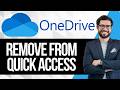 How to Remove OneDrive from Quick Access in File Explorer and Add it to PC