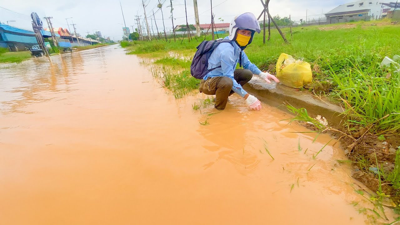 Amazing Drain Clearing Stops Massive Street Flood