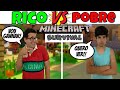 RICO vs POBRE MINECRAFT SURVIVAL | PEDRO MAIA