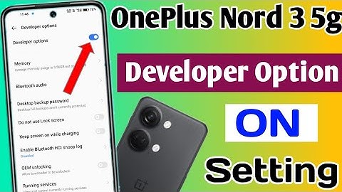 OnePlus Nord 3 5g me developer option on kaise kare/how to enable developer option OnePlus Nord 3 5g