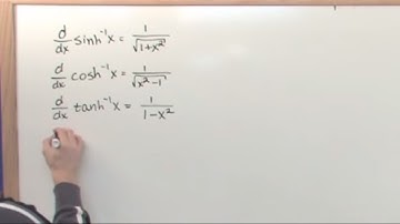 Lesson 4 - Inverse Hyperbolic Functions (Calculus 2 Tutor)