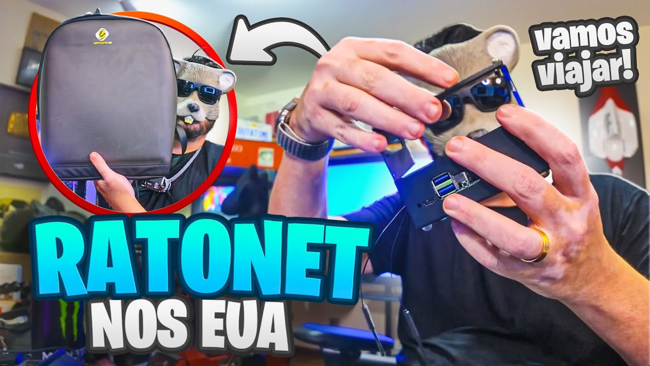 RATONET IRL: VOU PROS EUA COM MINHA NOVA MOCHILA DE LIVE!
